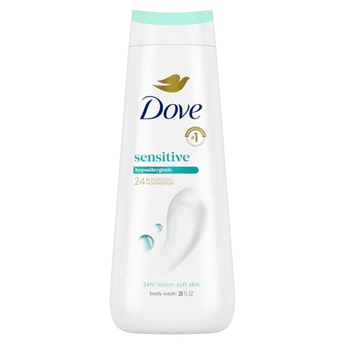 Vista 13 de Dove gel de baño, Sensitive Skin, 34 oz