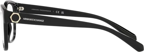 Vista 4 de AX ARMANI EXCHANGE Women's Ax3098f Low Bridge Fit Rectangular Prescription Eyewear Frames