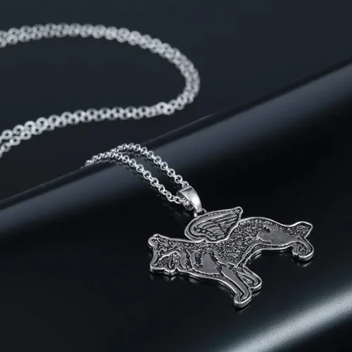 Vista 5 de AILUOR Collar de perro pastor alemán, colgante de perro con corazón de amor y galgo para perro