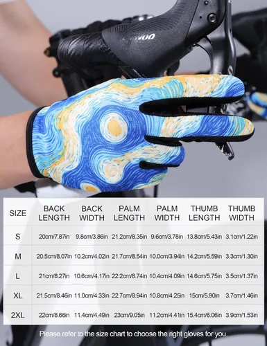 Vista 8 de INBIKE Guantes de ciclismo para hombres y mujeres, guantes de bicicleta transpirables con dedos completos, antideslizantes, pantalla táctil