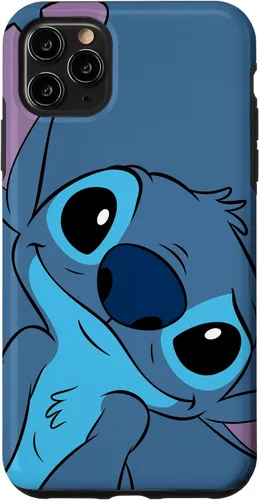 Vista 13 de Disney Lilo y Stitch Linda Carátula de Stitch en Color Gris Pizarra para iPhone 17
