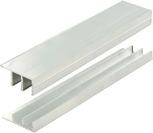 Vista 7 de Outwater Pista de puerta corredera de aluminio de 36 pulgadas para paneles de madera de 1/2 pulgadas, acabado de molino