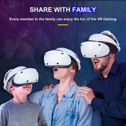 Vista 6 de Adjustable Head Strap (White) with Facial Interface and Forehead Cushion Pad for PSVR 2 VR Headset Balance Head Pressure & Relieve Forehead Pressure