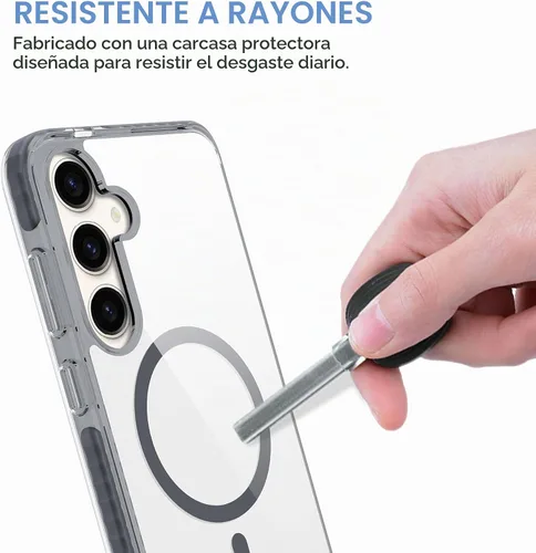 Vista 9 de BELTRON Funda para cinturón para Samsung Galaxy S25, funda protectora delgada transparente y funda de clip giratorio para cinturón, compatible