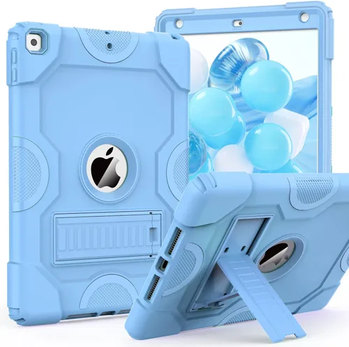 Vista 22 de ZoneFoker - Funda para iPad de 9.ª generación, funda para iPad de 8.ª y 7.ª generación, funda para iPad de 10.2 pulgadas 2021/2020/2019, funda Negro