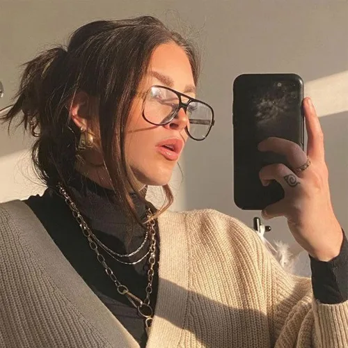 Vista 2 de Pro Acme Lentes de gran tamaño para mujeres y hombres sin receta médica lentes grandes transparentes y clásicos con doble puente