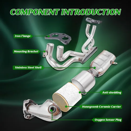 Vista 4 de Convertidor Catalítico Compatible con Subaru Forester 2011 2012 2013 2014 2015 2016 Impreza 2012-2016 Legacy Outback 2013-2014 XV Crosstrek