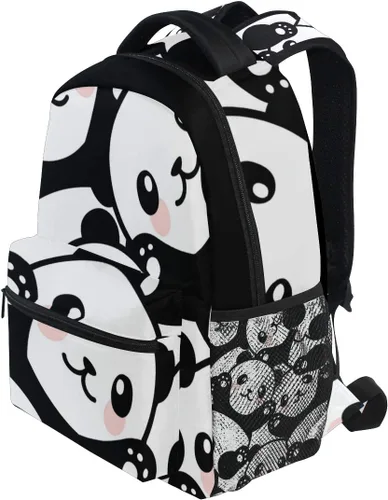 Vista 58 de ATTX Linda mochila con diseño de panda para niños y niñas, Panda-h, Ciclismo
