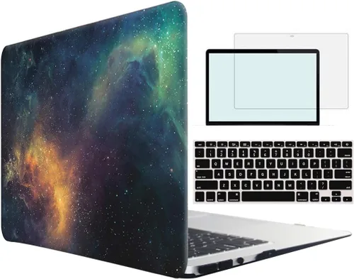 Vista 26 de Funda compatible con MacBook Pro de 13 pulgadas con CD-ROM modelo A1278 versión 2008-2012, carcasa rígida 4 en 1 de plástico a presión con protector