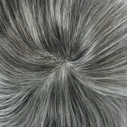 Vista 197 de Toupee para hombre 100% cabello humano real tupé para hombres 0.004 in piel de poliuretano para hombre, sistema de reemplazo de piezas de pelo