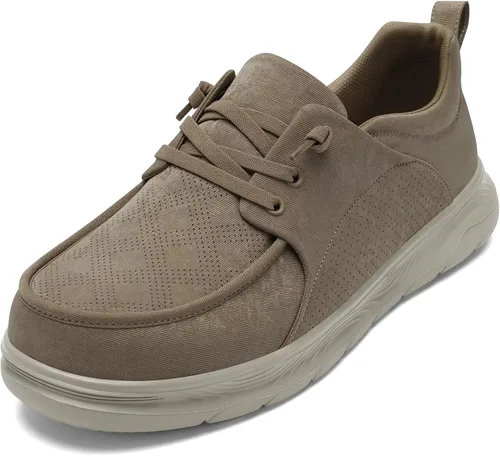 Vista 14 de 1TAZERO Zapatos sin cordones para hombre, extra anchos, ortopédicos, para diabéticos, cómodos para pies hinchados, con soporte de arco para fascitis