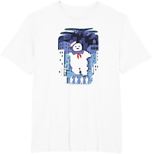 Vista 12 de Ghostbusters Experimental Depth Stay Puft - Camiseta, gris, S