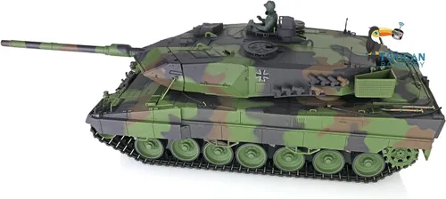 Vista 2 de Heng Long Toucan RC Hobby 2.4Ghz 1/16 Escala Plástico Leopard2 A6 RC Tanque