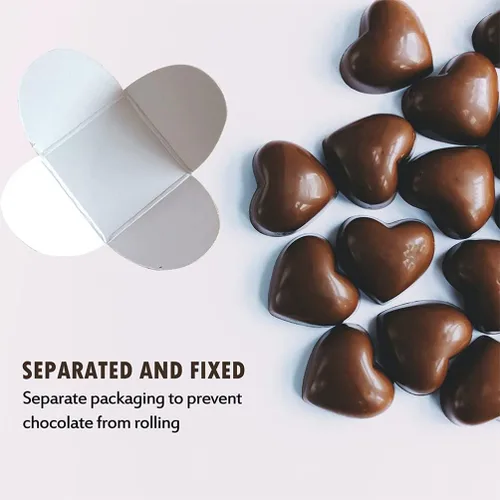 Vista 3 de Hemoton Copas de trufas de papel kraft, 400 unidades, envoltorios de chocolate, forros de postre para mini pasteles, magdalenas y suministros