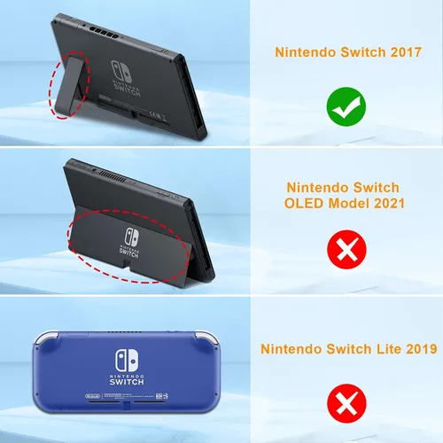Vista 2 de Fintie Kids Case Compatible with Nintendo Switch w2 Game Card Slots - Ultralight Shockproof Protective Cover with Ergonomic Grip, Kids Friendly Grip