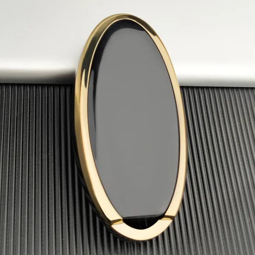 Vista 4 de OLLEN Funda para llavero de TPU de 4 botones con anillo brillante, apta para Nissan Altima Sentra Maxima Murano Rogue Armada Pathfinder, funda