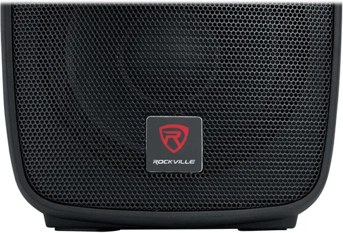 Vista 7 de Rockville BPA10 - Altavoz PA DJ Amplificado de 10 pulgadas y 400 W Pico con Bluetooth, reproductor USB/SD, radio FM, entradas XLR/RCA/1/4"/Aux