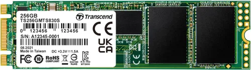 Vista 9 de Transcend MTS830 128GB M.2 2280 SATA III SSD con Dram Cache, hasta 560MB/s, compatible con Ultrabook/Laptop/PC/Desktop, 3D TLC NAND Flash Unidad