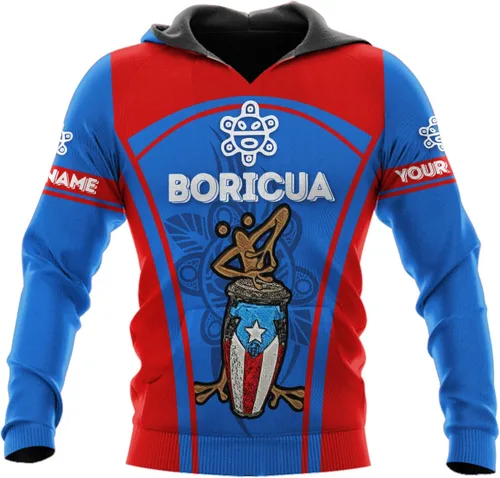 Vista 7 de AOVL - Camisetas con nombre personalizado de Puerto Rico en 3D, camiseta de bandera de Puerto Rico para hombres y mujeres, S-5XL con bandera