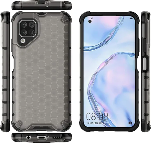 Vista 232 de Pzwoxukhov Funda compatible con Huawei Nova 3i, compatible con Huawei P Smart+ 2018 Honeycomb Anti-Drop Shock-Absorbing Case Negro