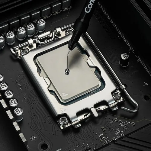 Vista 2 de Thermal Grizzly Pasta térmica de metal líquido - Conductonaut 0.035 oz - fabricada en Alemania metal líquido para PS5, CPU, GPU, Xbox, consolas
