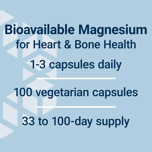 Vista 5 de Life Extension Cápsulas vegetarianas de citrato de magnesio 100 mg, azul, 100