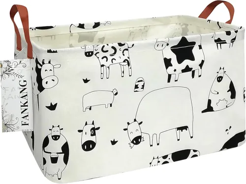 Vista 27 de Canasta plegable de almacenamiento para guardería, con revestimiento de polietileno impermeable, de grand tamaño, para niños y niñas, oficina