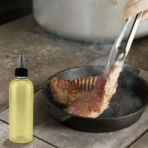 Vista 7 de JAPCHET 60 botellas vacías de plástico de 4 onzas, botellas de plástico de 4.1 fl oz con tapa superior giratoria, botellas transparentes