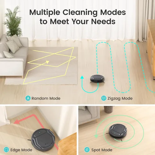 Vista 2 de Lefant M210 Pro Robot Aspirador, 2200Pa de Succión, Ultradelgado, Silencioso, Robot Aspirador Autocargable, Wi-Fi/APP, Compatible con Alexa (Gris)
