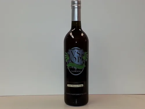 Vista 5 de VSOP Vinagre balsámico blanco envejecido con especias de calabaza de Módena (12.68 oz)