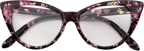 Vista 16 de OWL Gafas de sol Cateye para mujer, diseño retro clásico vintage con alas altas