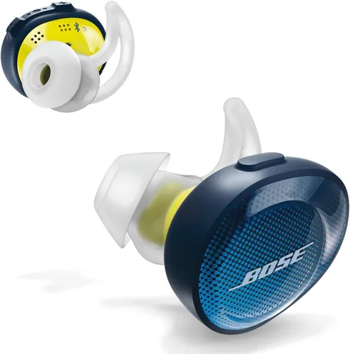 Vista 5 de Bose SoundSport Free, Audífonos Inalámbricos Verdaderos, (Auriculares Bluetooth Resistentes al Sudor para Entrenamientos y Deportes), Azul