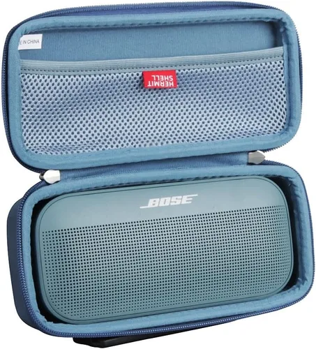 Vista 8 de Hermitshell Estuche de viaje duro para Bose SoundLink Flex 2ª generación/Bose SoundLink Flex Bluetooth Altavoz portátil (negro)