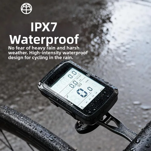 Vista 3 de Ordenador de bicicleta GPS Velocímetro de bicicleta cuentakilómetros con retroiluminación automática impermeable y batería de larga duración