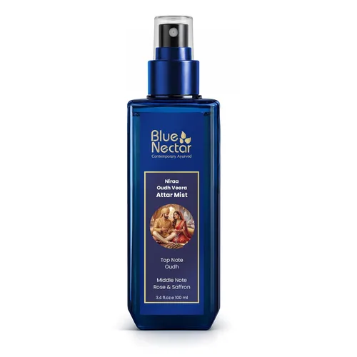 Vista 11 de Blue Nectar Niraa Jasmine Nayika Body Attar Bruma de perfume para mujer Attar de jazmín de larga duración con hoja de higuera Spray de niebla