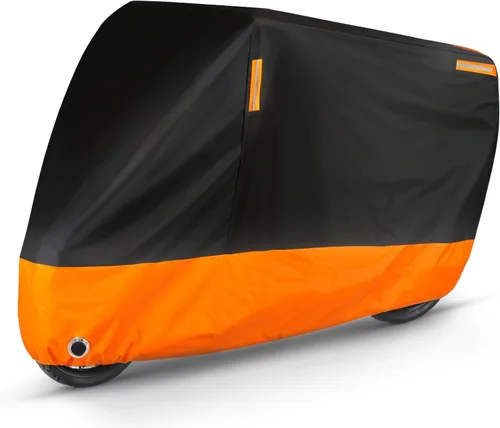 Vista 10 de Puroma Funda para Motocicleta de Servicio Pesado, Funda para Scooter Impermeable para Exteriores, Protección Universal de Calidad para Todas