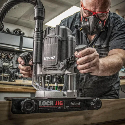 Vista 8 de Kit de plantilla de cerradura Trend para fresar rebaje de placa frontal y mortaja, LOCK/JIG