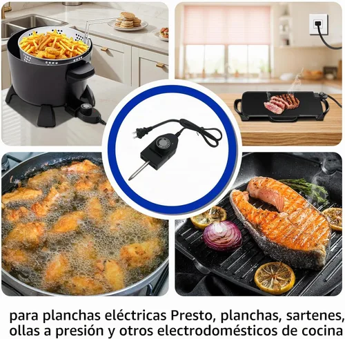 Vista 3 de 06900 Sonda Termostato de Control de Temperatura Cable para Presto Electric Skillets Parrillas Planchas 1 & 3/8" Espacio entre Terminales Control