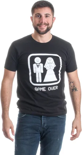 Vista 3 de Game Over Divertida despedida de soltero, boda padrino de boda humor novio camiseta para hombre