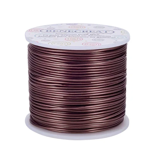Vista 26 de BENECREAT -Alambre de aluminio para joyería de calibre 9, 55 pies, alambre metálico flexible para esculpir, ideal para manualidades de Halloween
