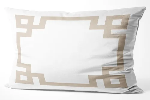 Vista 26 de Funda de almohada rectangular con cremallera en un lado impreso de 12 x 16 pulgadas, color blanco y rosa intenso Rosa fucsia
