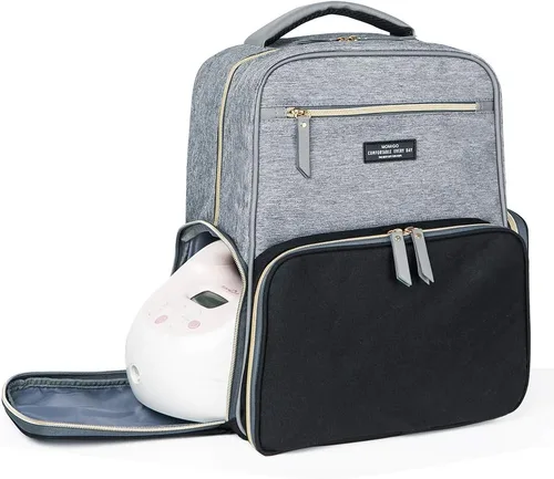 Vista 11 de Mochila para extractor de leche - Mochila multifunción para mamás de trabajo al aire libre con bolsillo aislante