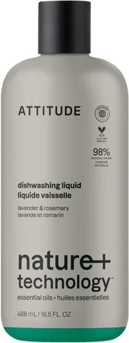 Vista 17 de ATTITUDE Jabón para Platos, Verificado por EWG, Líquido para Lavar Platos a Base de Plantas y Vegano, De Origen Natural, Aroma a Ralladura