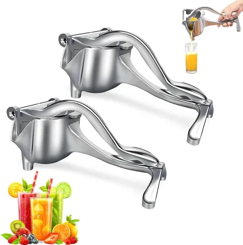 Vista 11 de Exprimidor de mano - Exprimidor manual de aluminio, exprimidor de mano grande, extractor de jugo de frutas resistente para limón, naranja, lima, 1