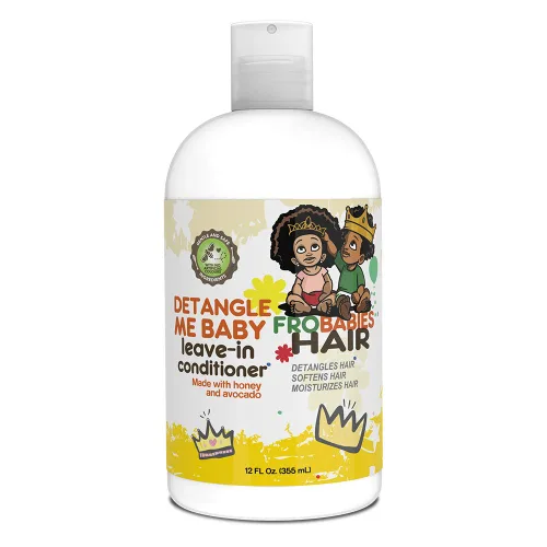 Vista 2 de FroBabies Hair Detangle Me Baby Acondicionador sin enjuague 12oz