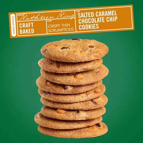 Vista 4 de Tate's Bake Shop Galletas saladas con chispas de chocolate con caramelo, 4 bolsas de 6.5 onzas