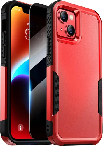 Vista 43 de Diaclara Funda diseñada para iPhone 12/iPhone 12 Pro, [con protector de pantalla de privacidad] [antiespía]