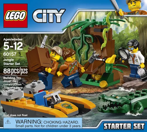Vista 2 de LEGO City Jungle Explorers Jungle Starter Set 60157 Kit de construcción (88 piezas)