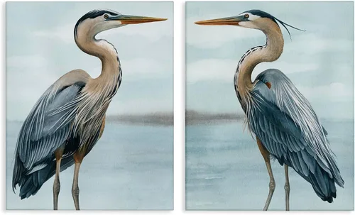 Vista 9 de Stupell Industries Pinturas pacíficas de naturaleza animal con pájaros azules encaramados, lienzo, 16 x 20 Stupell Industries · By Julia Purinton