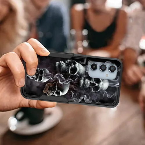 Vista 655 de Funda para Galaxy A14 5G, resistente de doble capa híbrida de policarbonato duro, goma suave, a prueba de golpes, funda protectora resistente